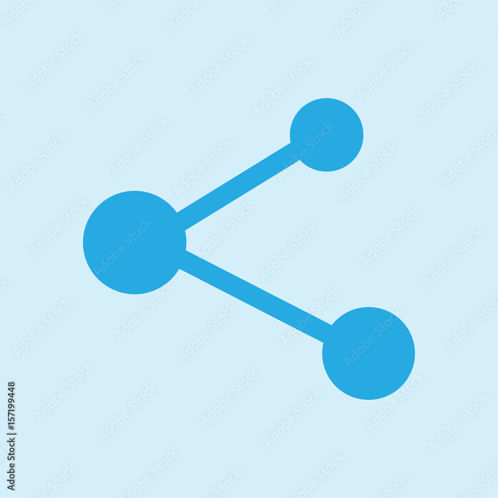 Share sign icon. Vector of flat design style. Share sign icon. Vector of flat design style.