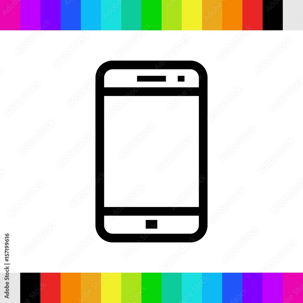 smartphone icon stock vector illustration flat design smartphone icon stock vector illustration flat design
