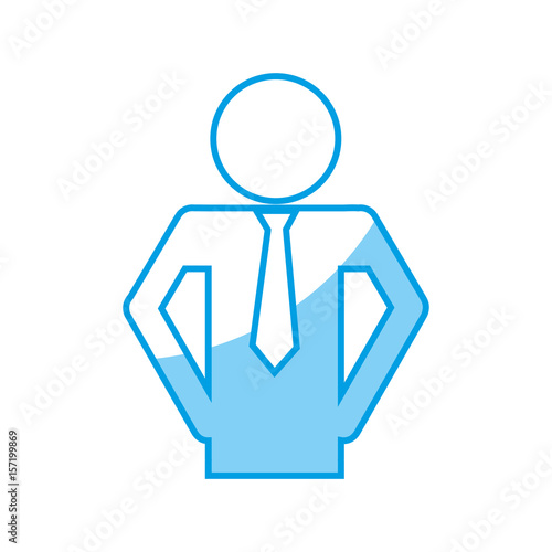 pictogram businessman icon over white background. vector illustration