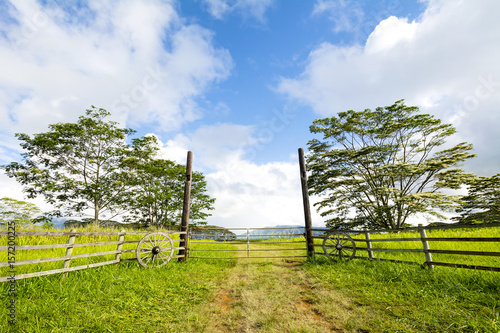 Εκτύπωση καμβά Ranch entrance in Hawaii