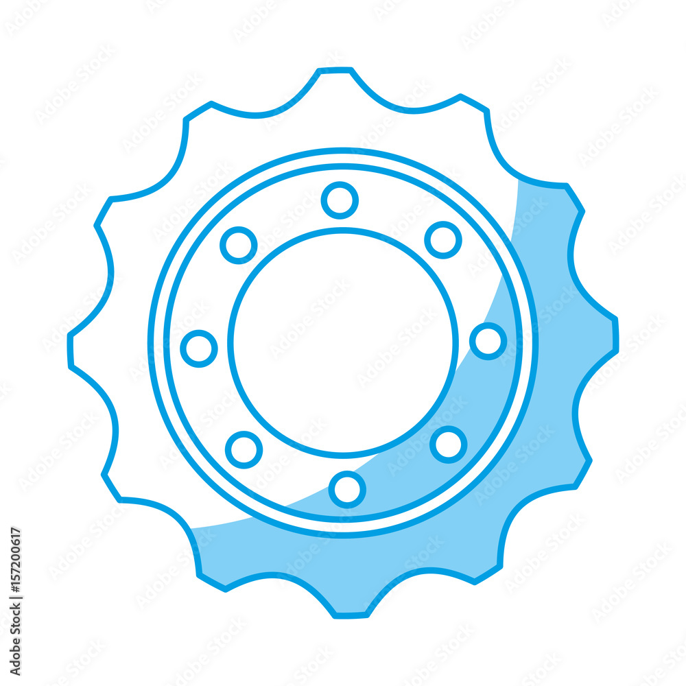 bike gear icon over white background. vector illustration bike gear icon over white background. vector illustration