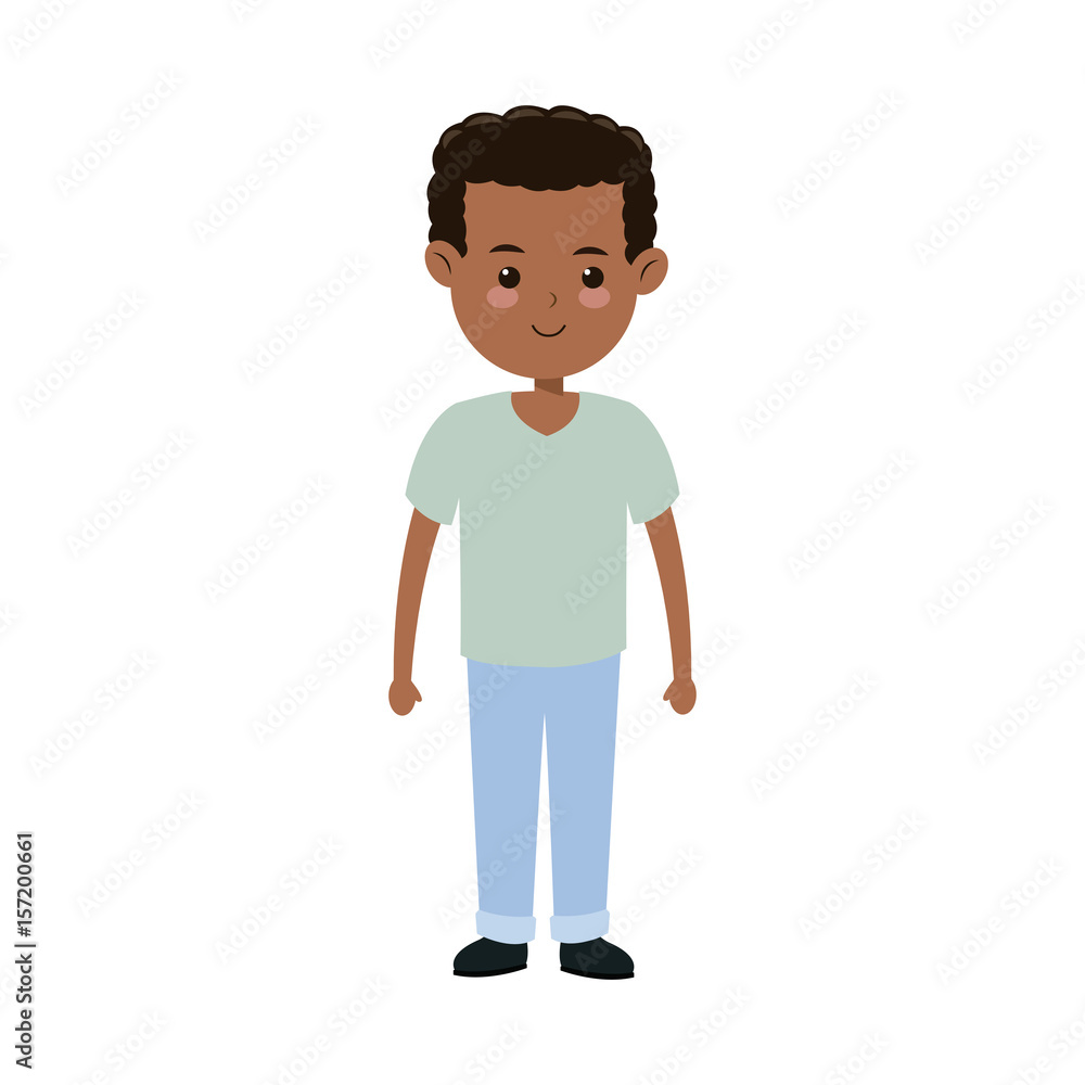 cartoon boy kid son family image vector illustration cartoon boy kid son family image vector illustration