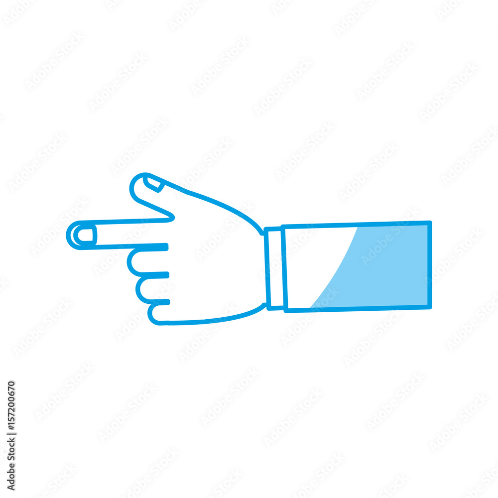 human hand icon over white background. vector illustration human hand icon over white background. vector illustration
