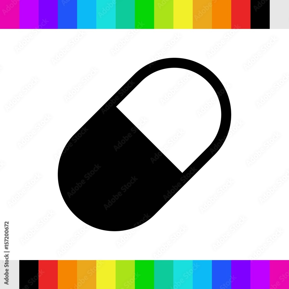 pills icon stock vector illustration flat design pills icon stock vector illustration flat design