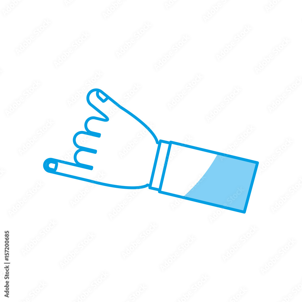 human hand icon over white background. vector illustration human hand icon over white background. vector illustration