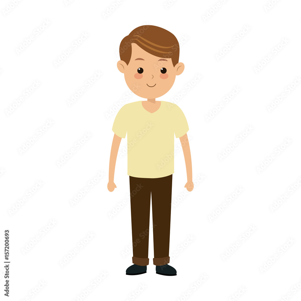 cartoon boy kid son family image vector illustration cartoon boy kid son family image vector illustration