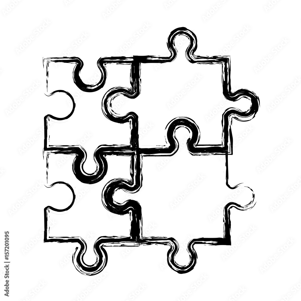jigsaw puzzles icon over white background. vector illustration jigsaw puzzles icon over white background. vector illustration