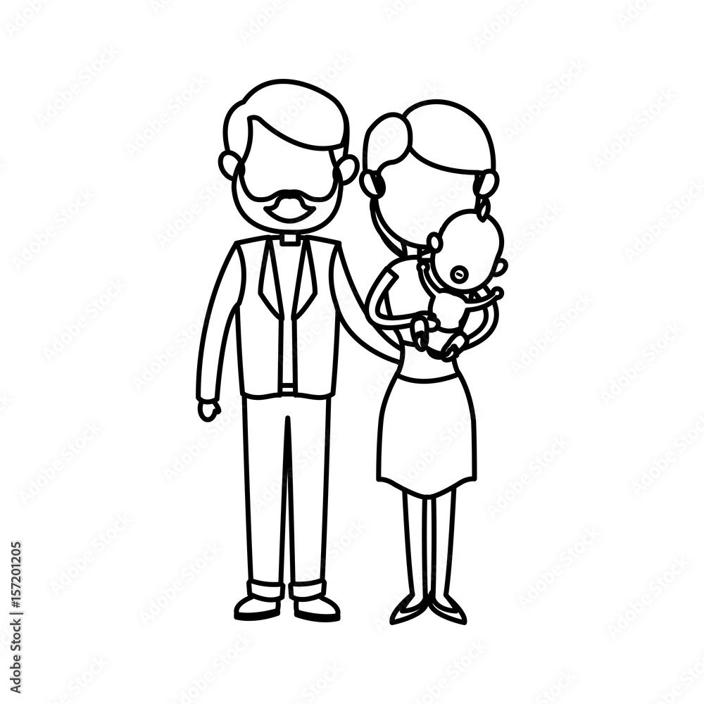 family parent with childrens image vector illustration family parent with childrens image vector illustration