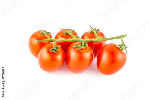 Wallpaper Mural Cherry tomatoes isolated over white background close. Torontodigital.ca