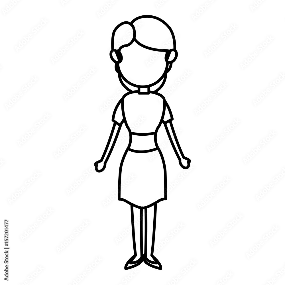character woman femlae adult parent family member vector illustration character woman femlae adult parent family member vector illustration