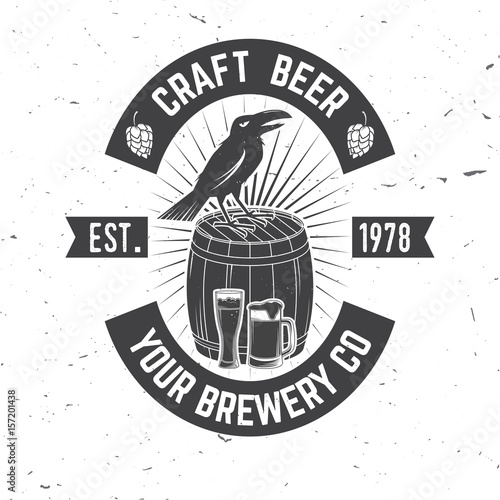 Vintage design for bar, pub and restaurant business.