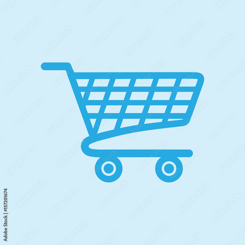 Flat icon of shopping chart. Add a product to the cart. Flat icon of shopping chart. Add a product to the cart.