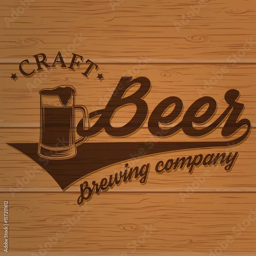 Vintage design for bar, pub and restaurant business.