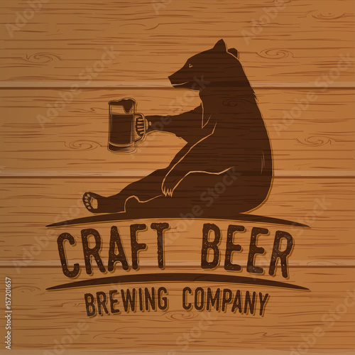 Vintage design for bar, pub and restaurant business.