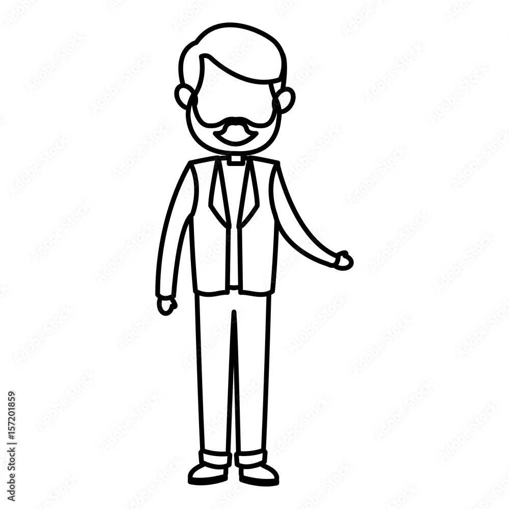 cartoon man male parent family adult member vector illustration cartoon man male parent family adult member vector illustration