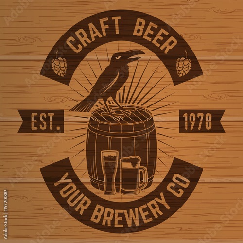 Vintage design for bar, pub and restaurant business.