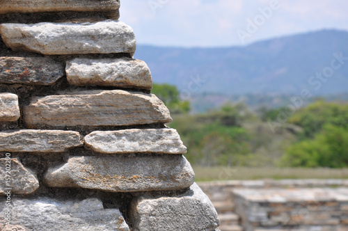 Mayan Ruins of the pre-hispanic (pre-Colombian) town Mixco Viejo, Guatemala photo