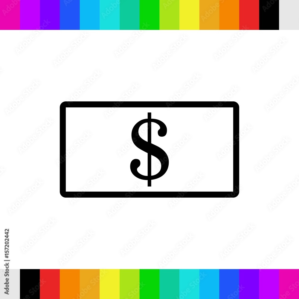 dollar money icon stock vector illustration flat design dollar money icon stock vector illustration flat design
