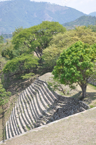 Mayan Ruins of the pre-hispanic (pre-Colombian) town Mixco Viejo, Guatemala photo