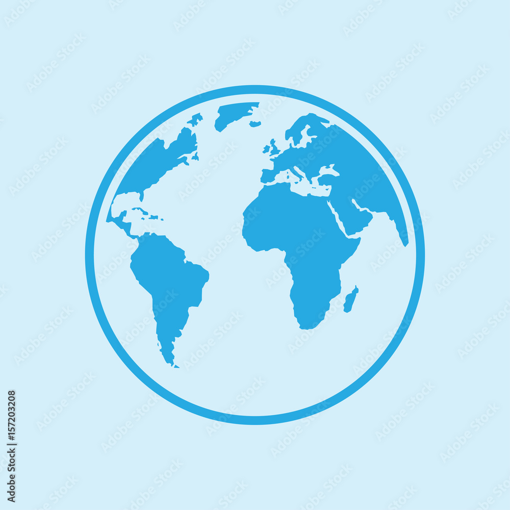 Globe icon. Traveling on the planet Earth. Trip around the world. Globe icon. Traveling on the planet Earth. Trip around the world.