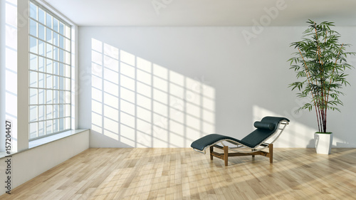 Modern living room. 3D rendering