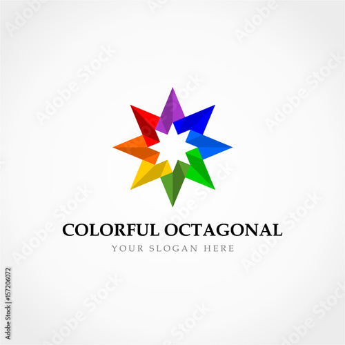 Colorful Octagonal Logo