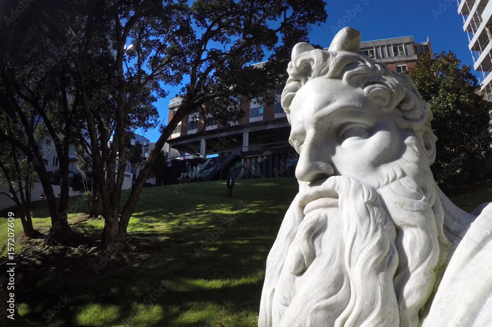 Obraz premium Moses statue in Myers Park Auckland