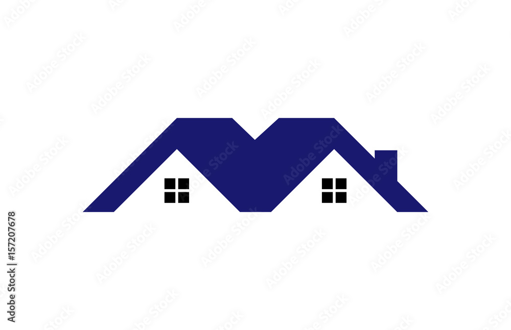 Blue Real Estate Home Property Logo Blue Real Estate Home Property Logo