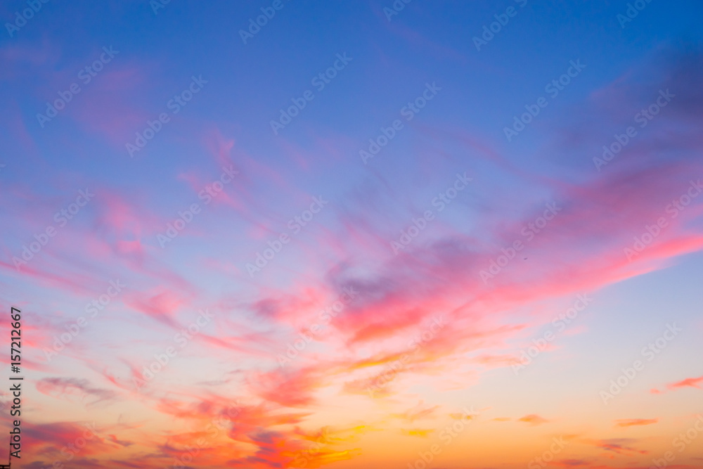Fototapeta premium Sunset sky background