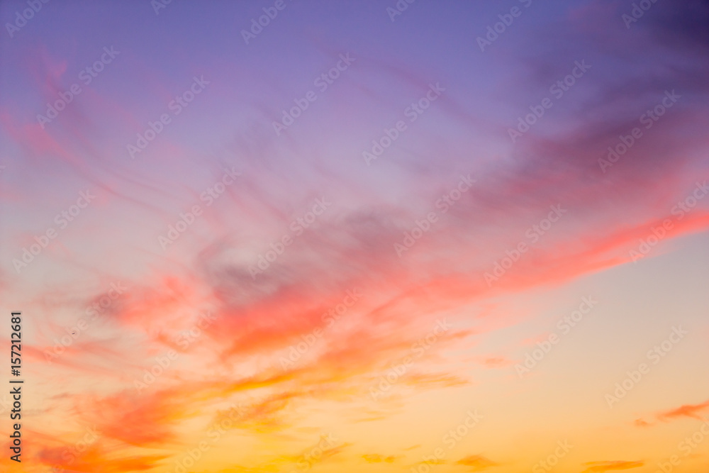 Sunset sky background