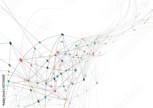 Internet connection, abstract sense of science and technology graphic design.