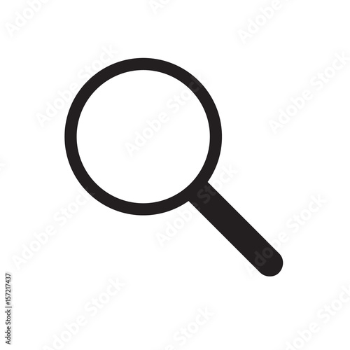 Magnifying glass minimal style Icon vector Eps10