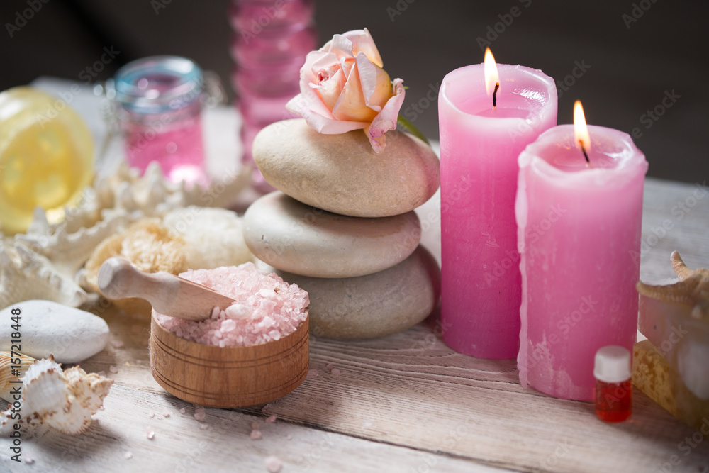 Beautiful composition of spa treatment Beautiful composition of spa treatment