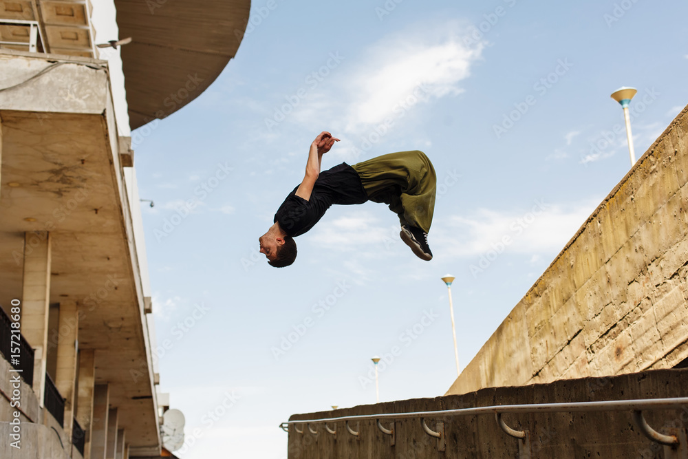 Parkour in the city Parkour in the city
