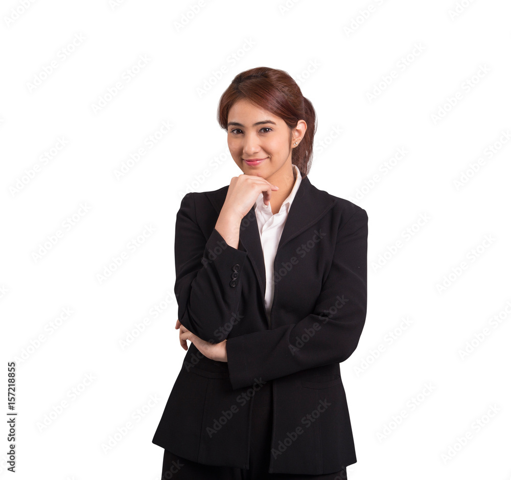 Business woman on isolated background. Business woman on isolated background.