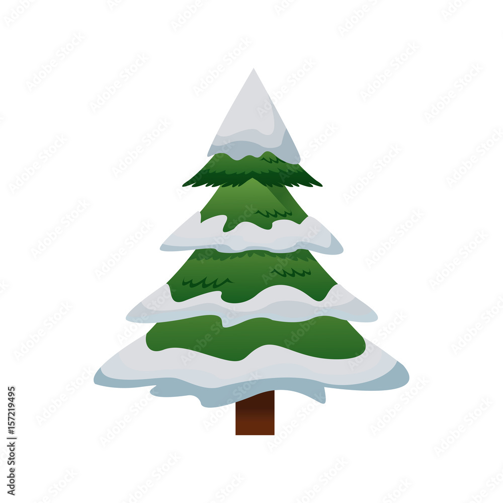cute pine tree christmas decoration ornament image vector illustration cute pine tree christmas decoration ornament image vector illustration