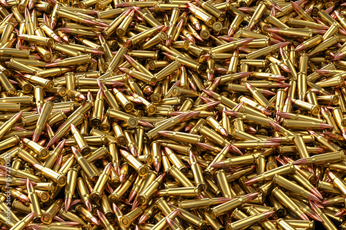 Fotografia, Obraz Rifle rounds 7.62x39mm