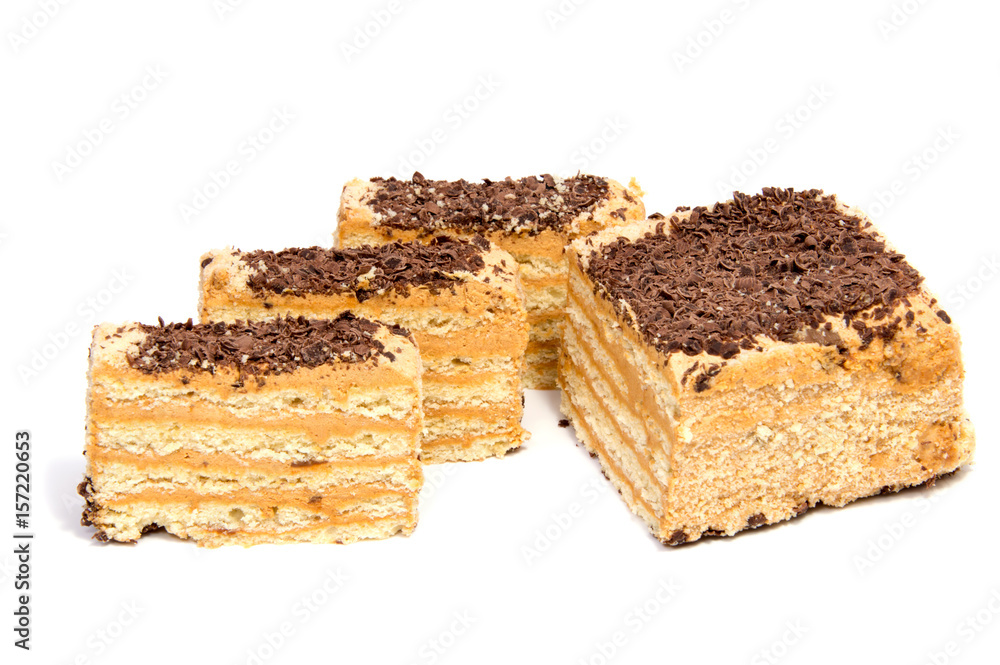biscuit Swiss roll isolated on white background biscuit Swiss roll isolated on white background