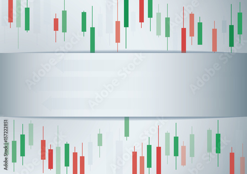 Candlestick stock exchange background vector 