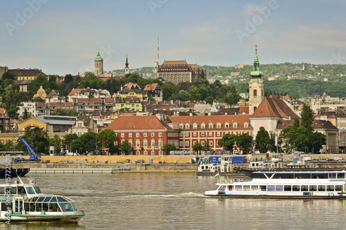 Foto Beautiful panoramic view of Budapest city