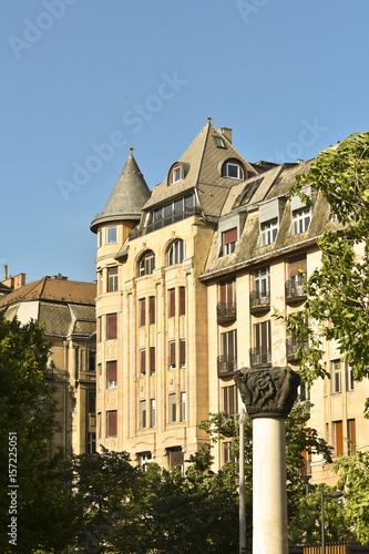 Foto Beautiful garrett building of Budapest