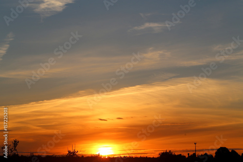 Beautiful bright sunset photo © tanor27