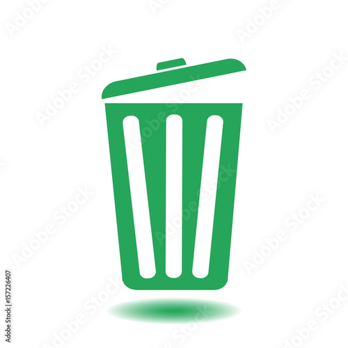 Trash can icon. Delete, Move to Trash, clear the disk space. Vector illustration.