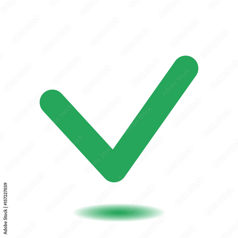 Yes icon, vector illustration. Flat design style. Yes icon, vector illustration. Flat design style.