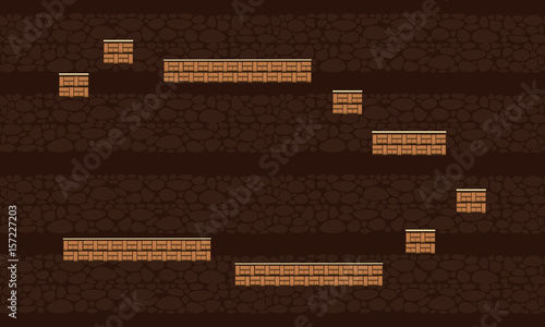 Collection stock brown wall game background