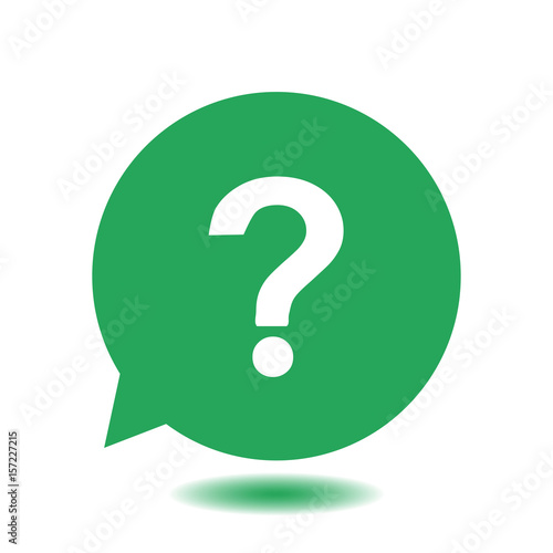 Question mark sign icon. Help symbol. FAQ sign. Flat design style. 