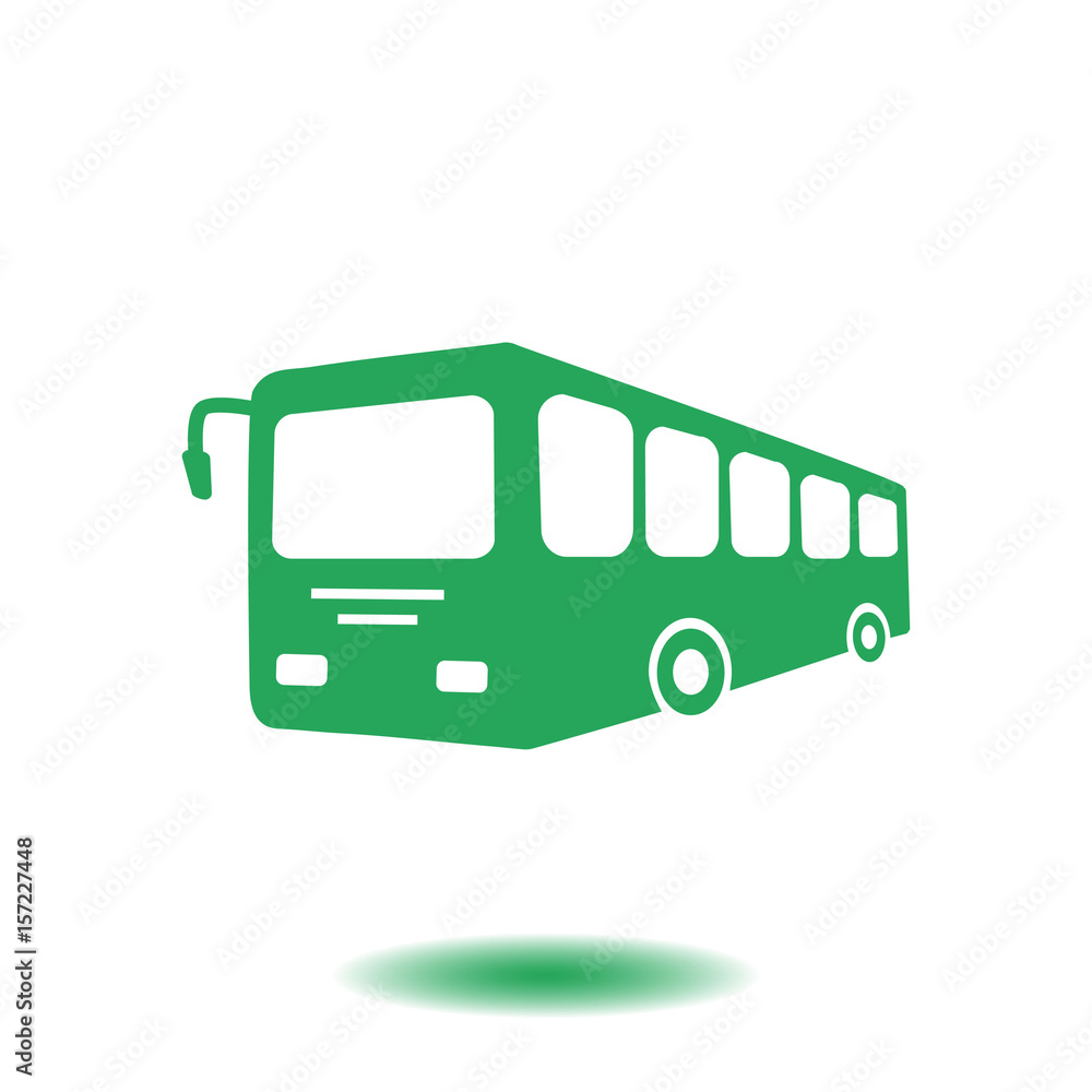 Bus sign icon. Public transport symbol. Flat design style. Bus sign icon. Public transport symbol. Flat design style.