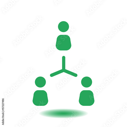 Communication concept. Social network single icon. Global technology. The network of social connections in the business.