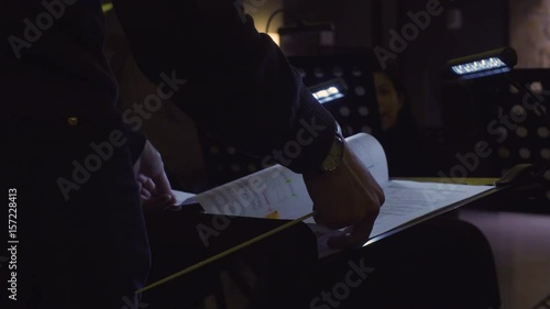 Conductor of a symphony orchestra, classic music