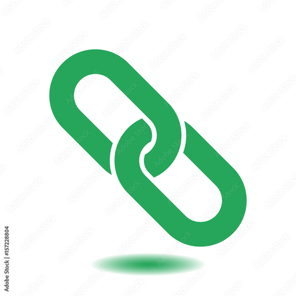Link single icon.Chain link symbol. Icon link to the source. Link single icon.Chain link symbol. Icon link to the source.